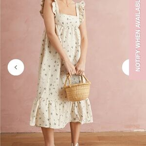 Floral Ruffle Midi Dress